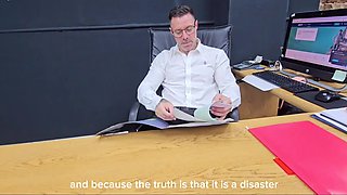 New redhead secretary learn her big lesson on subordinance!