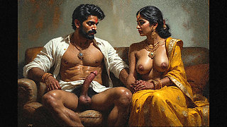 Mallu aunty threesome sex with her husband and his close friend sex party