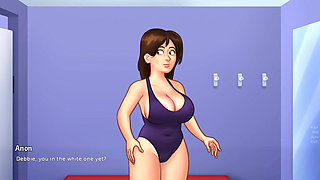 Summertime Saga - Gameplay - Roleplay - Debbie Wears Bikini
