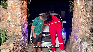 9 Months Pregnant Woman Gets A Job As A Mechanic And Her First Client Fucks Her And Cums On Her Face - Melany Latina / Tommy Miller
