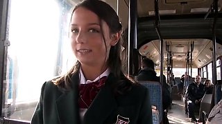 Amwf Schoolgirl Anal On A Public bus