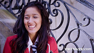 Sexy college girl Darcia Lee makes her dream come true