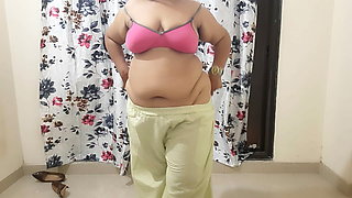 indian desi sexy horny bhabhi getting ready for her suhagrat part 2