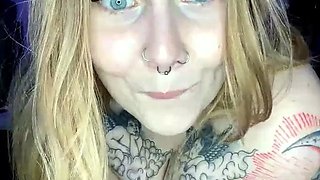 Amateur blond girl with big boobs getting fucked