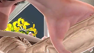 Intensive Analingus From Chrismas Girl Elf Makes Me so Hard to Explode 3D Animation