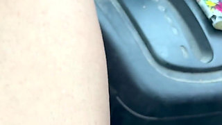 Accidental Blowjob in the Car - How Well He Sucks, I Cum in His Mouth Before Having My Hard Cock
