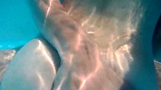 Skinny Dipping and Teasing in the Garden Pool - Amateur Teen