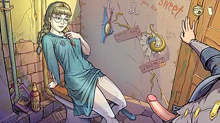 Naughty witches in sexy costumes get down in this wild gaming adventure