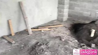 Surprised Construction Worker Gets Rough Public Sex With Blonde PAWG In Unfinished Building