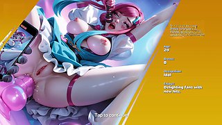 Internal cumshot, hentai, anal