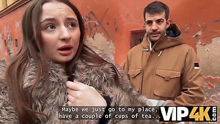 Vip4k. he wasn't providing her Huge Tits any delight, so she decided to pound a stranger right in front of him