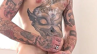 Bts Full Chest Tattooed Tatted Tommy's Burying His Cock in Sandy Love!