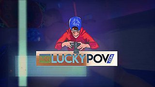 Misha Cross Rips Her Fishnets And Rides Lucky Cock by Mr Lucky POV: Blowjob, Doggy  Cowgirl Porn