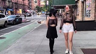 Shy Goth Exhib's Daring Outdoor Walk and Top Change in