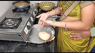 Hot Indian Desi Aunty Kavitha Raj Fucked Hard in Kitchen - Cowgirl & Big Tits Action