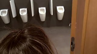 Hot Stepmom Fucks Me in Party Bathroom - Risky Anal & Blowjob
