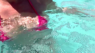 Artemisia Love Showing Her Perfect Tits in a Micro Bikini Underwater