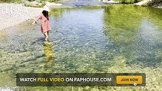 Wet Dress in the River + Masturbation + Exhibitionism