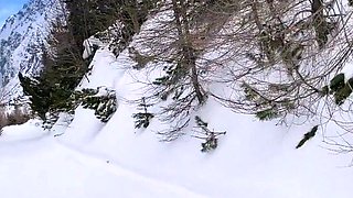 Public Blowjob on a Walking Trail with a Busty Amateur Teen