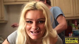 Big boobed english sub predominated with doggy-style