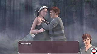 Join the fun with an animated porn game featuring big boobs and platinum-blonde characters