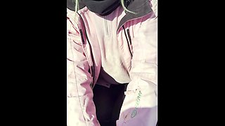 It’s Too Cold Outside! Play with my Tits inside and Fuck