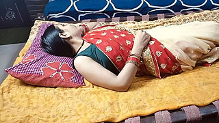 Indian Bhabhi First Time Honeymoon Night - Devar Fucks Her Hard in Room