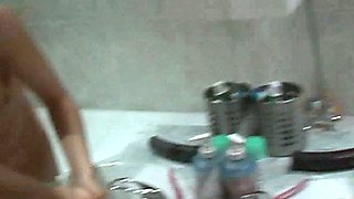 Amateur Cute Brunette Facial
