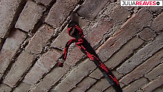 MILF in black latex is submissive and doggy fucked