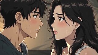 Stepmom and Stepson Too Close to Resist in Tent – Forbidden Hentai Night