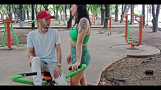 I Seduce My Neighbor in the Park, and I Give Him Money to Fuck My Pussy Very Well Creampie in Mouth Full Story