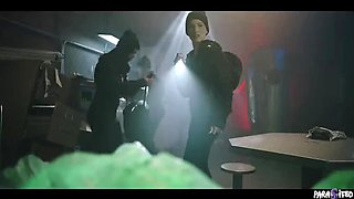 Lesbian Femdom Reverse Gangbang - Horny Demon Babes Dominate & Creampie Black Slave