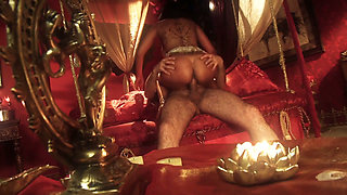 Exotic bitch gets hard fuck from behind