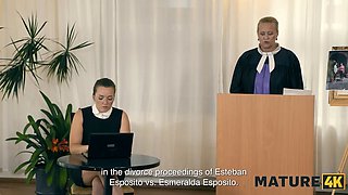 Mature4k. aged elle with Huge Tits pounded her gardener in doggy and concluded up in court