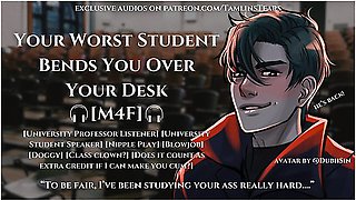Car Toon And Erotic Audio - Your Worst Student Fucks You Over Your Desk Asmr Audio Roleplay For Women [m4f]