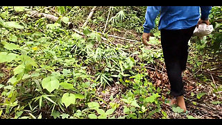 Pinay Stepsister Fucks Stepbrother's Penis in the Forest