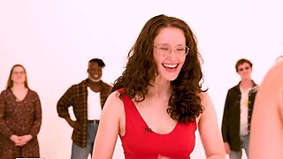 Pee loving glam group sex with a butler