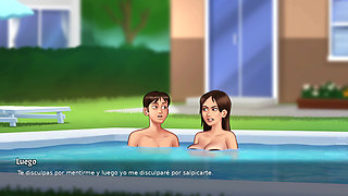 STEPSISTER WHEN SHE LOOKS AT MY PENIS - summertime saga