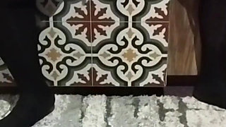 My step-brother discovers me more urbaning me in the middle of a Halloween party