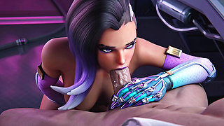 Sexy Sombra get Fucked by her Favorite Co-Worker (3D Sexgame) 60 Fps