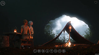 The Seven Realms 61 - Atlas & Morwen Night Sex in the Tent. Ball Sucking & Riding