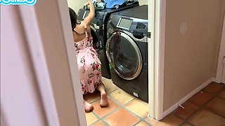 Banged My Stepsister While Doing Laundry POV Sex