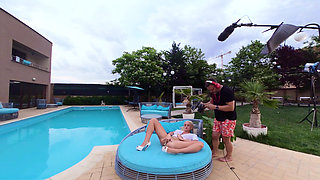 Backstage at the Pool I Like the Sun and the Cock Nina Heels