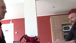 Blonde mature double penetration fucked