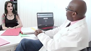 Psycho Doctor Anal Therapy for a skinny slut! BBC Medicine!