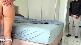 Step Sister Cheats On Cuckold Boyfriend With Stepbrother! Big Booty PAWG Homemade Taboo