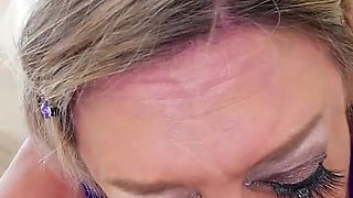 MILF Dee Williams Huge Cock Deepthroat Blowjob and Cum Swallow