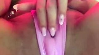 Busty brunette anal solo masturbation