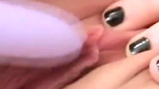 Brunette Horny Slut Hard Fingering Her Wet Big Clit Vol 1
