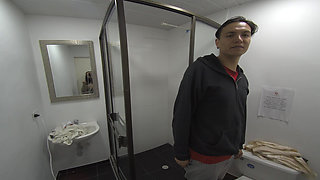 Colombian Couple Takes a Shower and Has Fun